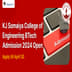 KJ Somaiya College of Engineering BTech Admission 2024 Round 3 Open, Apply till April 30